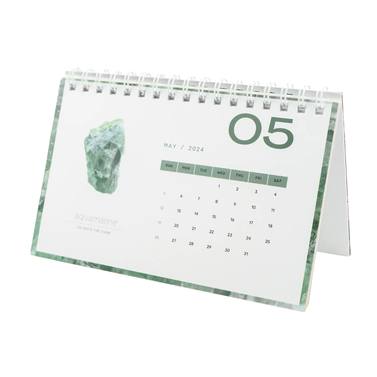 2024 Crystal Desk Calendar