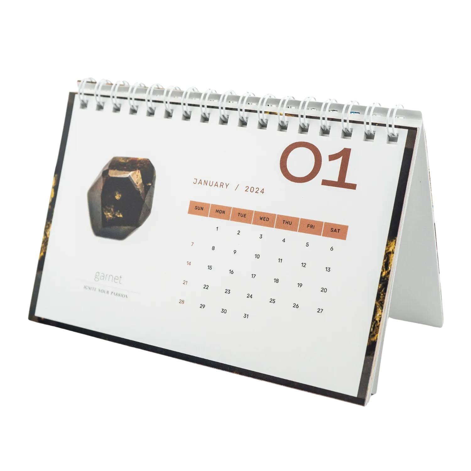 2024 Crystal Desk Calendar