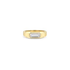 .51 ctw Baguette Diamond Signet Ring