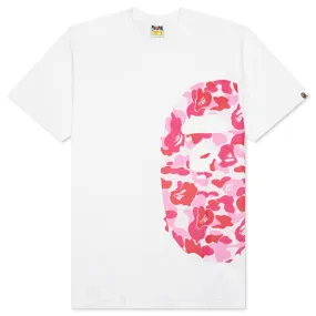 Abc Camo Side Big Ape Head Tee - White/Pink