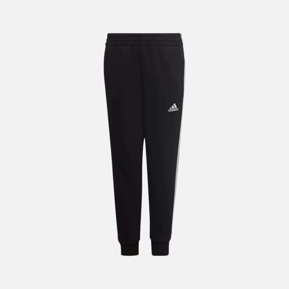 Adidas Essentials 3 Stripes Kids Unisex Pants (3-8 Years) -Black/White