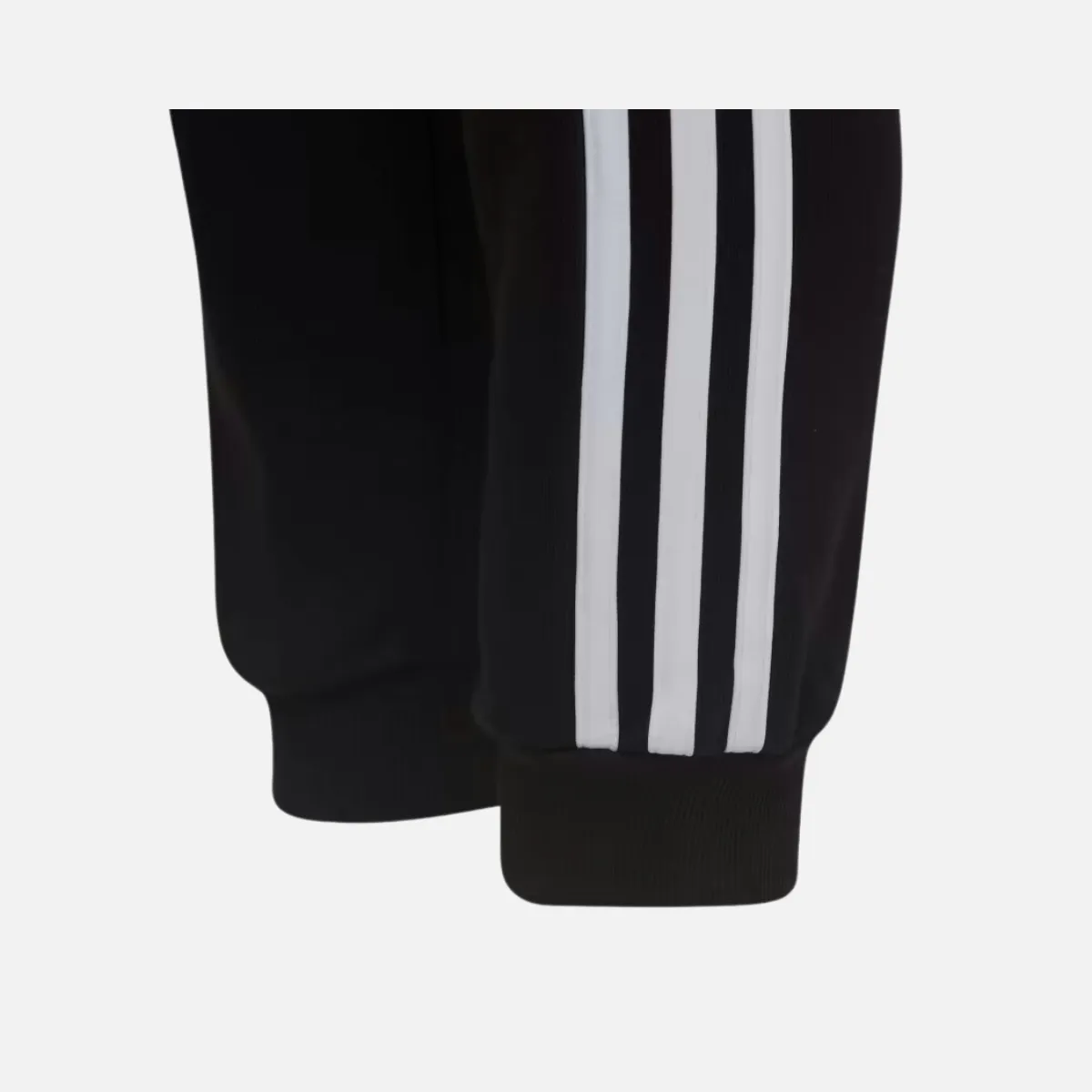 Adidas Essentials 3 Stripes Kids Unisex Pants (3-8 Years) -Black/White