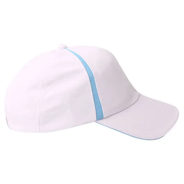 AHEAD Textured White/Carolina Blue Poly Active Sport Cap