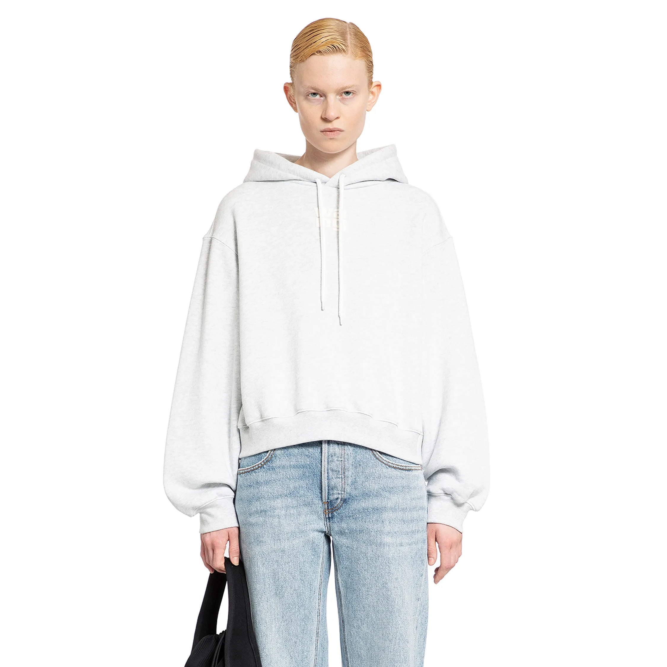 ALEXANDER WANG WOMAN GREY SWEATSHIRTS