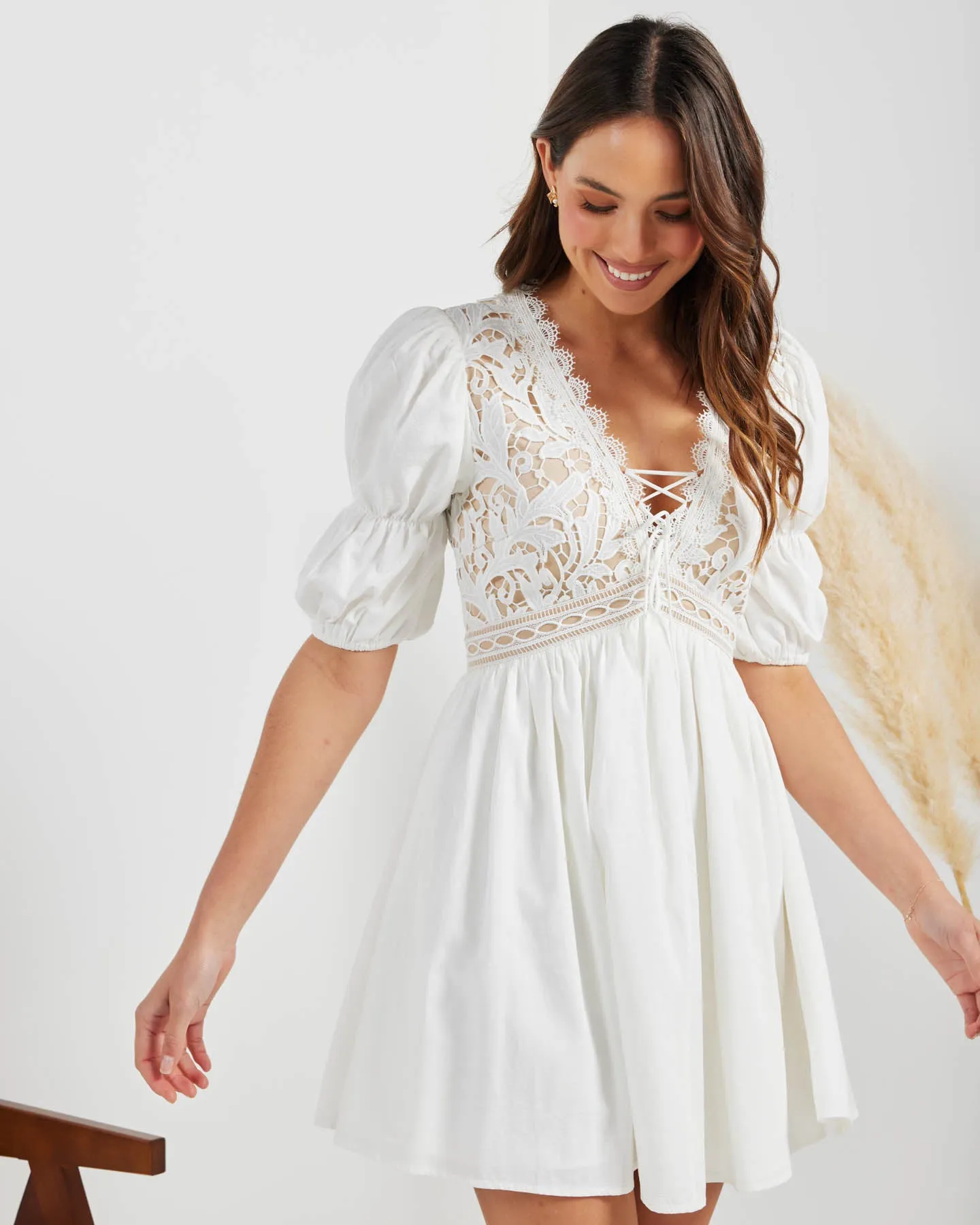 Almalis Dress-White