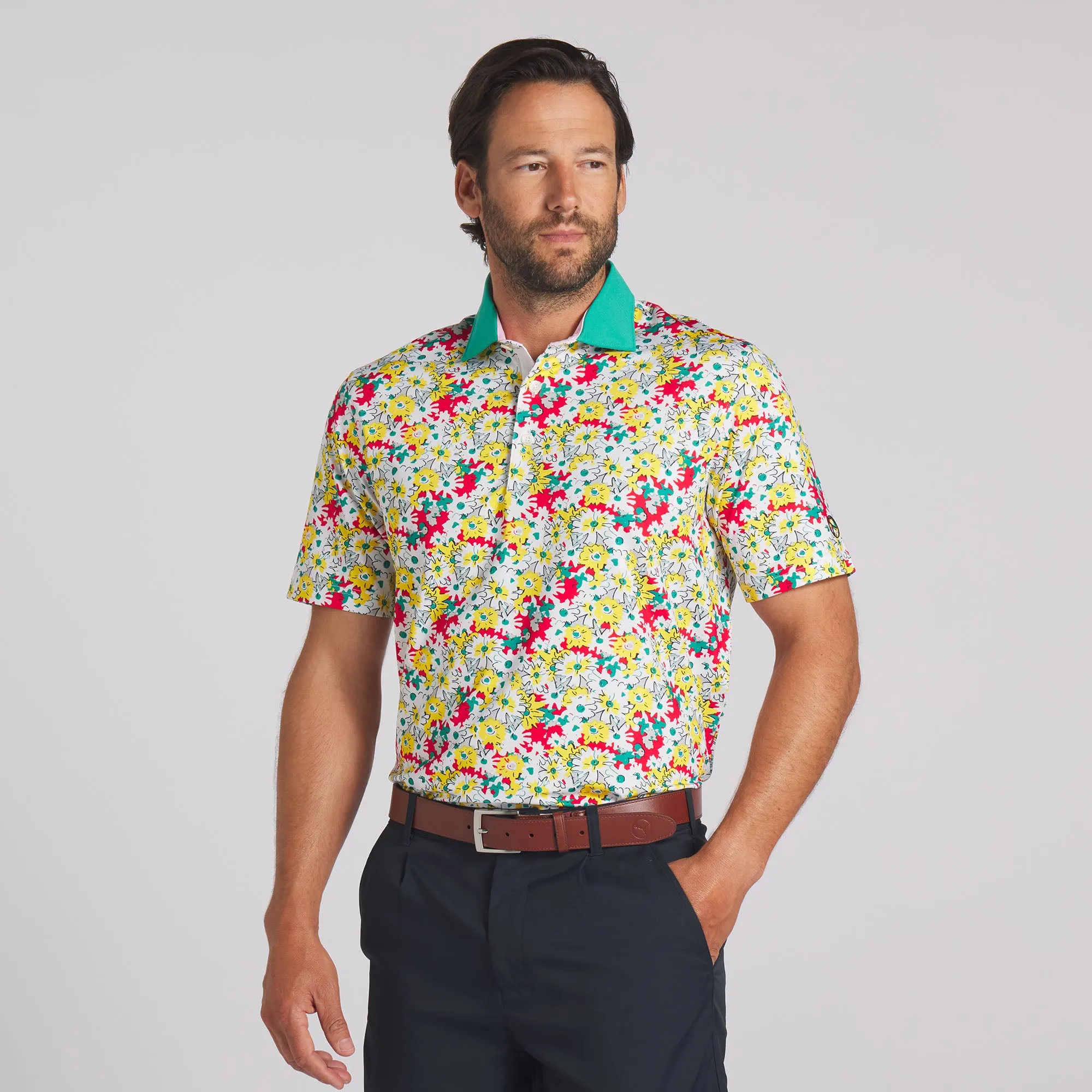 AP Floral Golf Polo