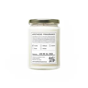 Apotheke Fragrance Glass Jar Candle "Lick Me All Over"