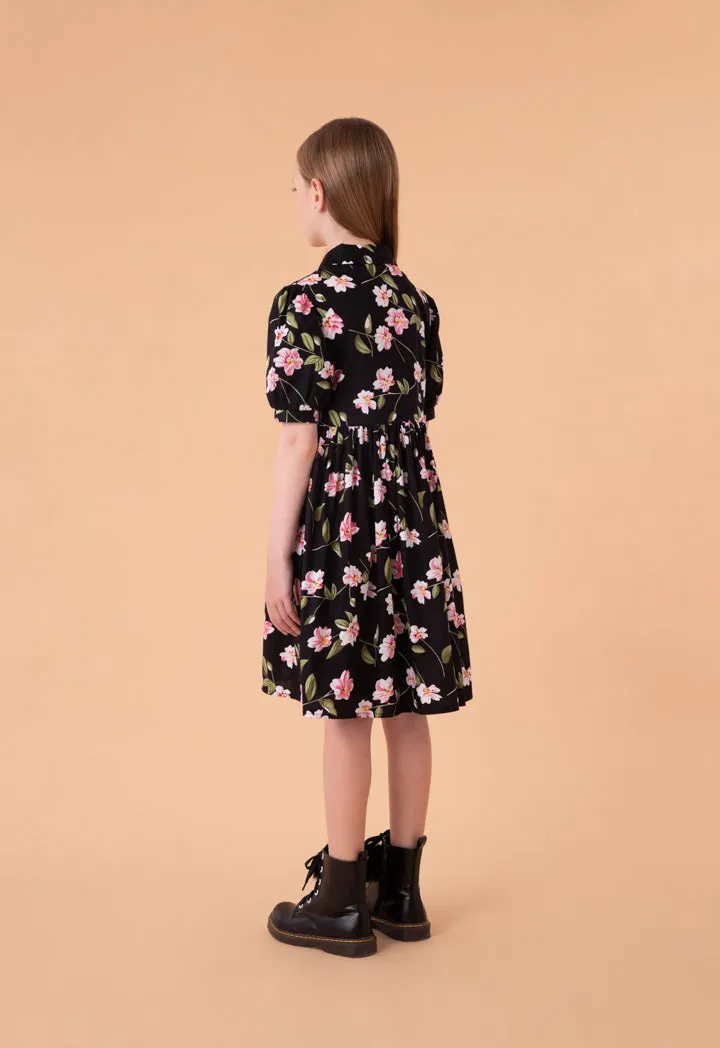 Baby Collar Floral Printed Dress