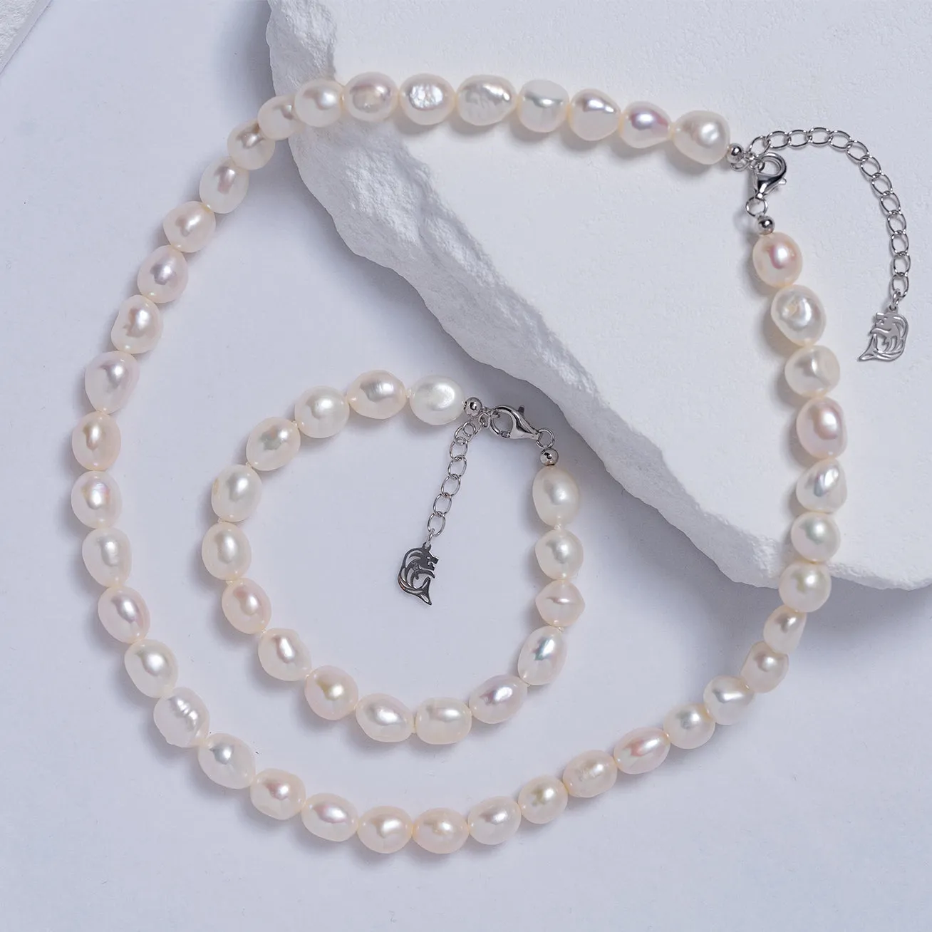 Baroque Pearl Necklace WN00536 | Rock