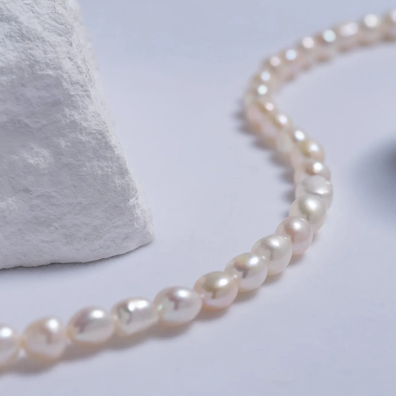 Baroque Pearl Necklace WN00536 | Rock