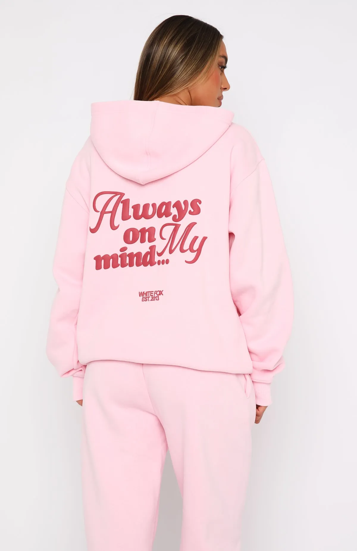 Be There For You Oversized Hoodie Pink