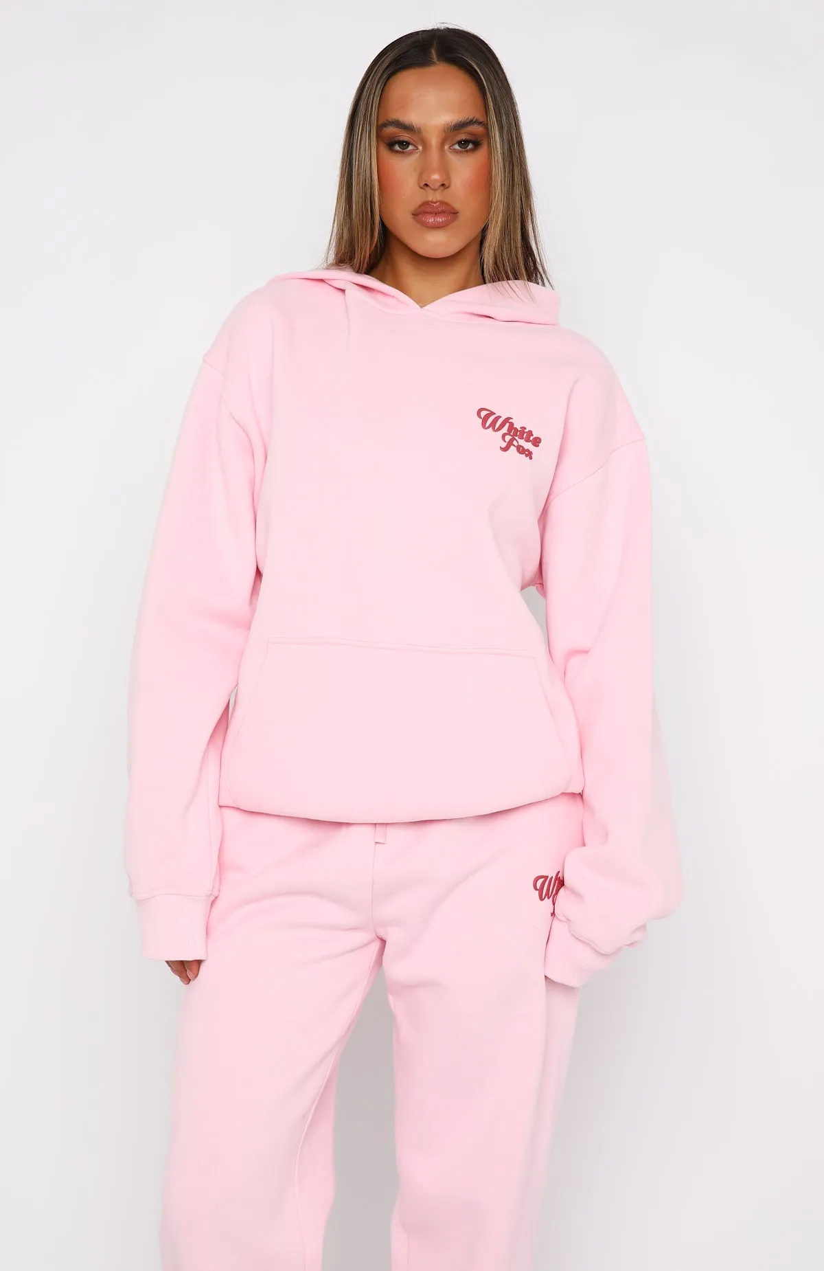 Be There For You Oversized Hoodie Pink