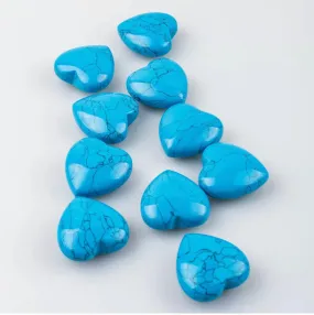 Blue Howlite palm stone heart