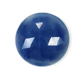 BLUE SAPPHIRE Gemstone Cut September Birthstone : 9.40cts Natural Untreated Unheated Sapphire Rose Cut Round Shape 16mm