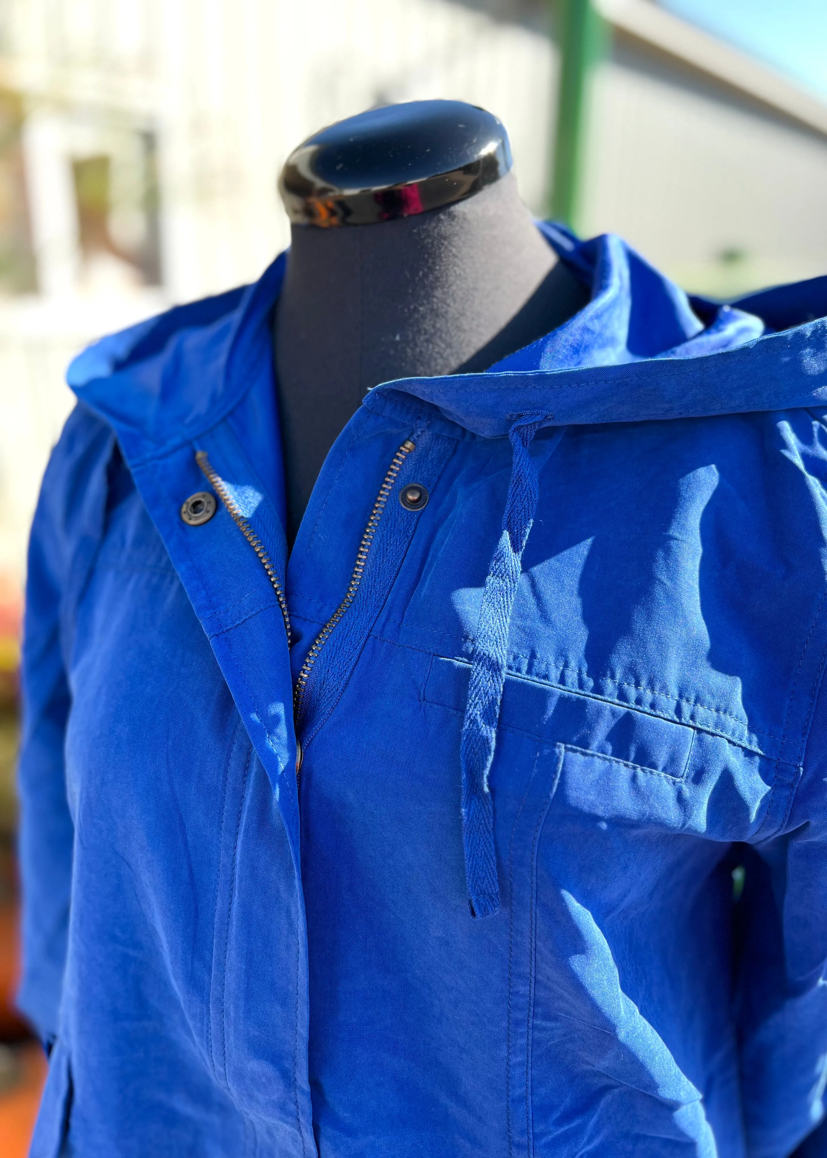 Blue Sporty Wind Breaker Jacket