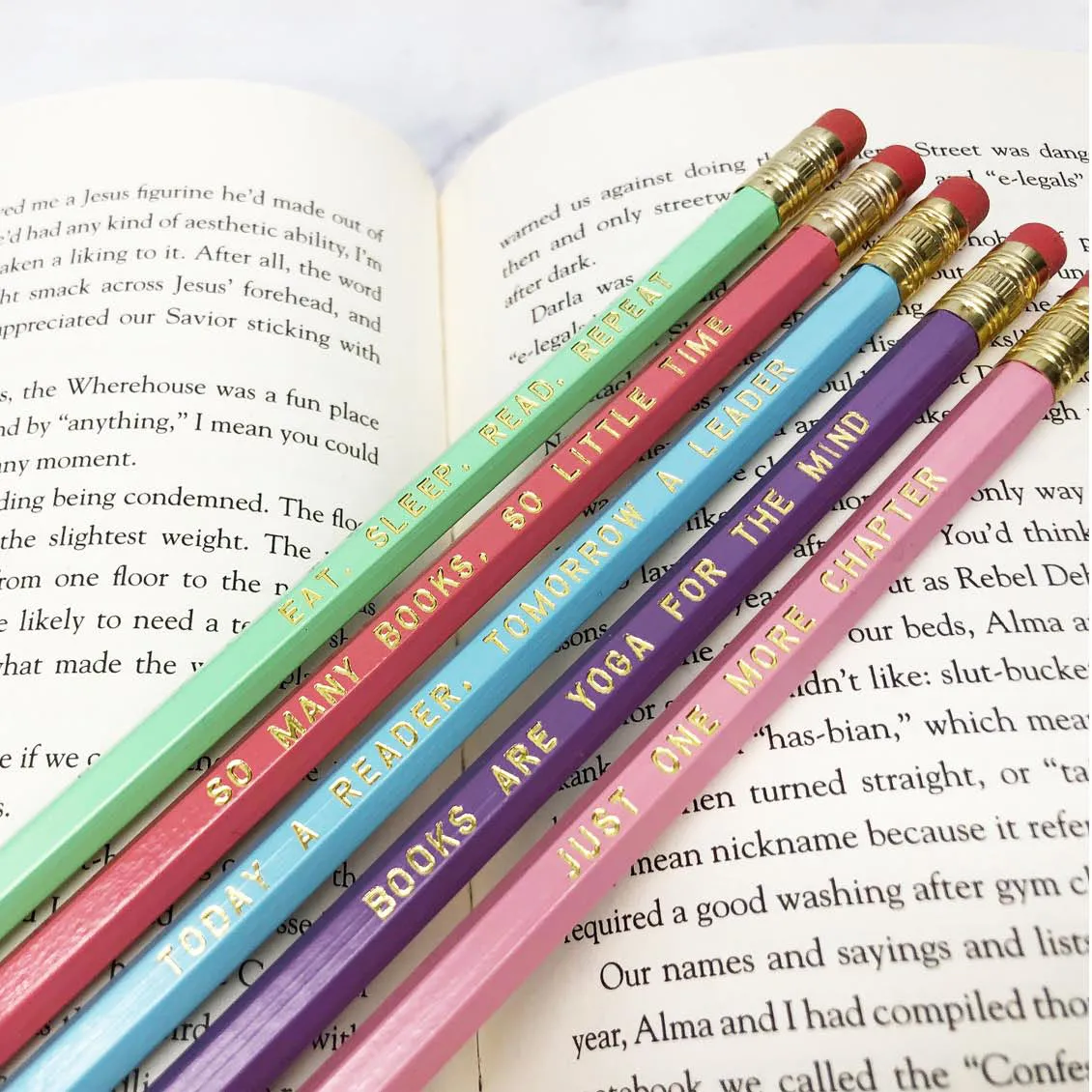 Book Lover Pencil Set