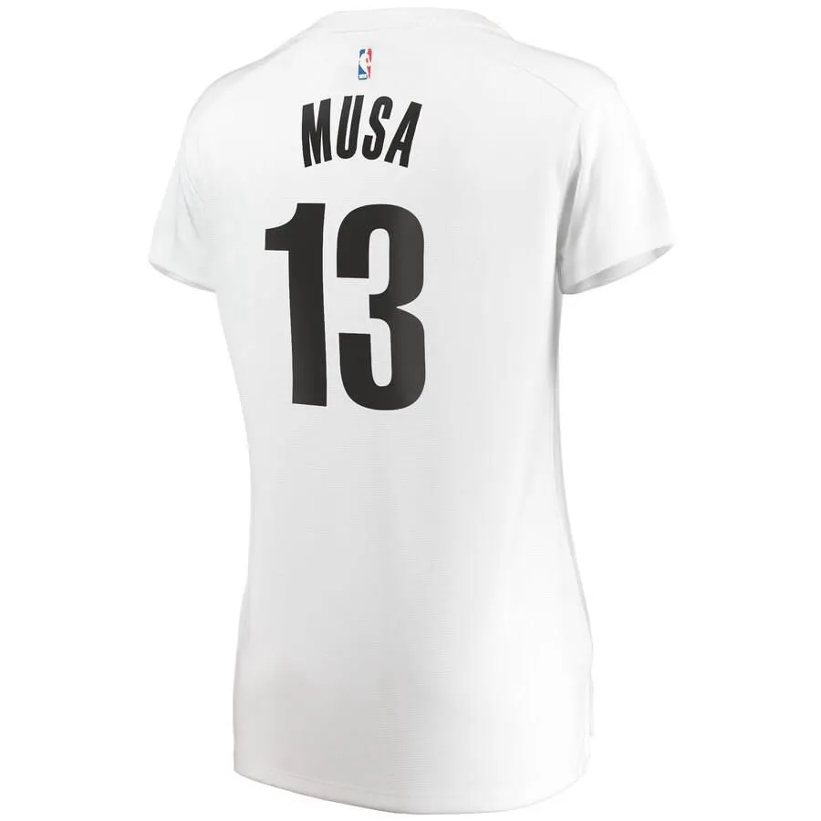 Brooklyn Nets Dzanan Musa Fanatics Branded Fast Break Player Association Jersey Womens - White | Ireland U5624B3