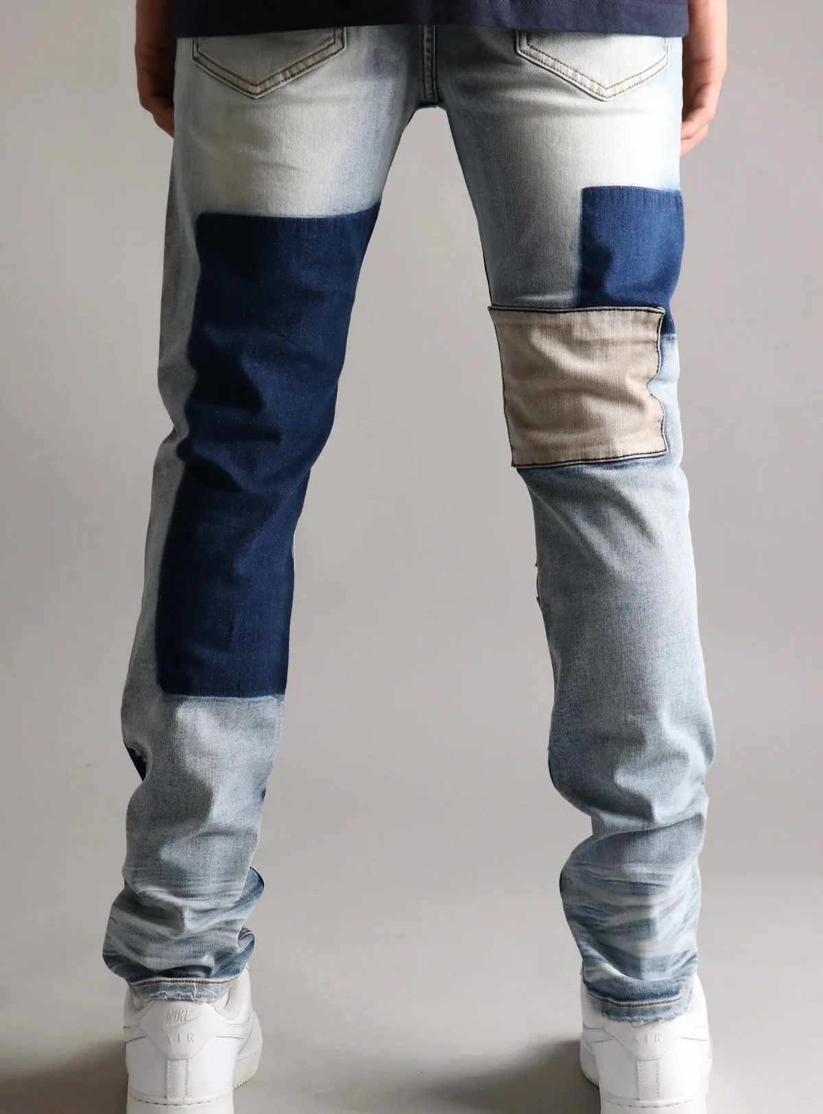 Capital Denim Jeans - Cerulean Patchwork - Vintage Light Blue