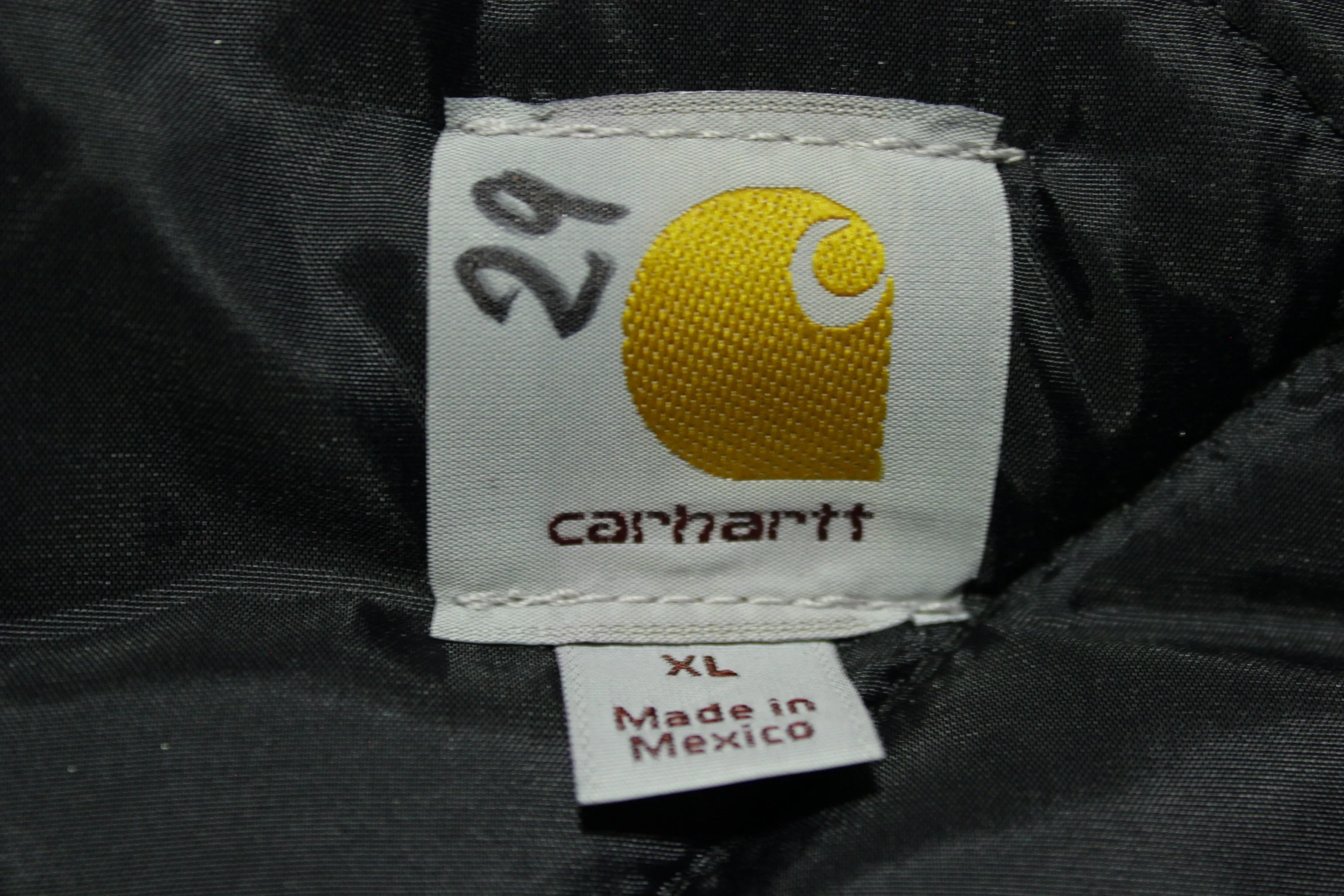 Carhartt C003 BLK Deadstock Arctic Quilt Lined Duck Traditional Work Chore Jacket