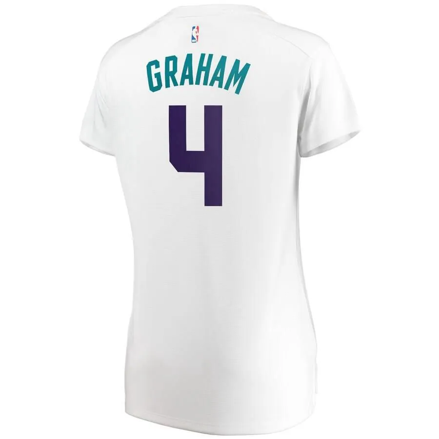 Charlotte Hornets Devonte Graham Fanatics Branded Replica Fast Break Player Association Jersey Womens - White | Ireland P9886L7