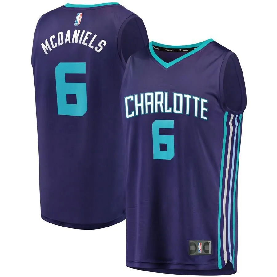 Charlotte Hornets Jalen McDaniels Fanatics Branded Fast Break Player Statement Jersey Kids - Purple | Ireland A5798M4