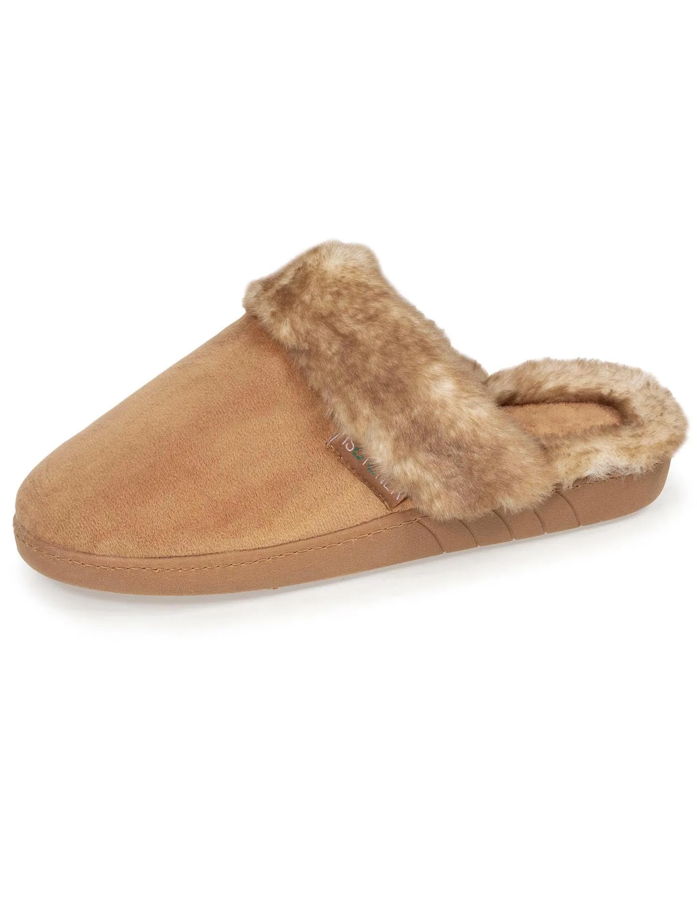 Chaussons mules recyclées Femme Camel