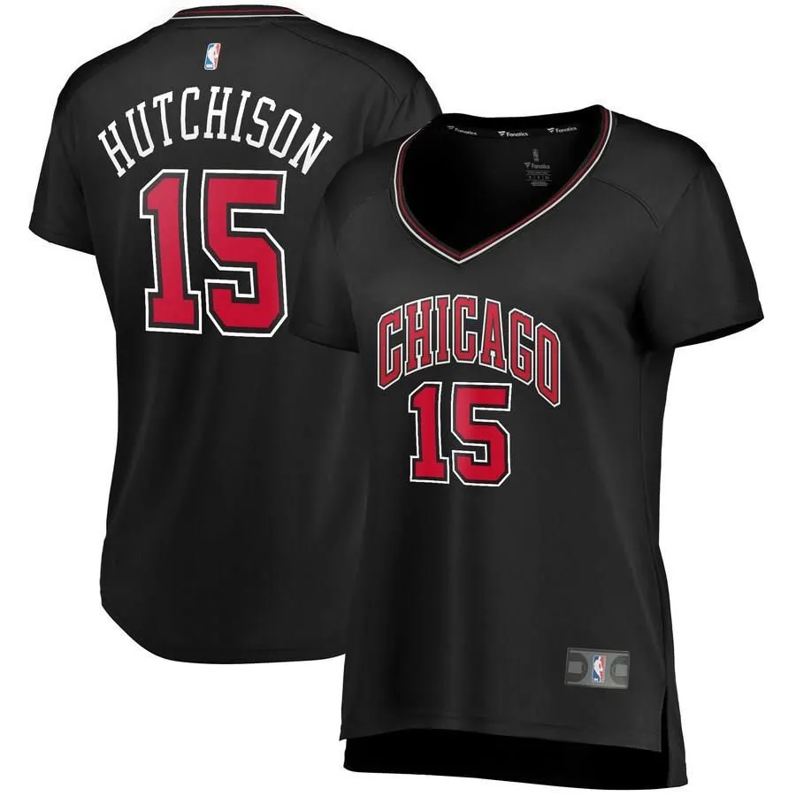 Chicago Bulls Chandler Hutchison Fanatics Branded Fast Break Player Statement Jersey Womens - Black | Ireland F5353V0