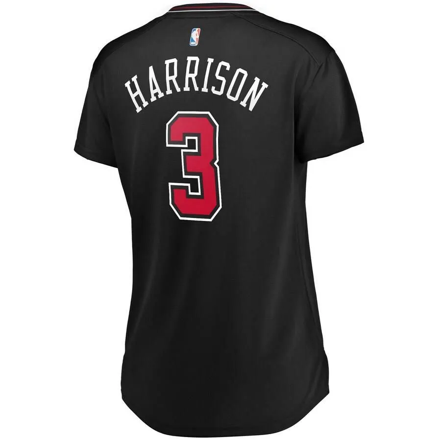 Chicago Bulls Shaquille Harrison Fanatics Branded Fast Break Player Statement Jersey Womens - Black | Ireland N8918O3