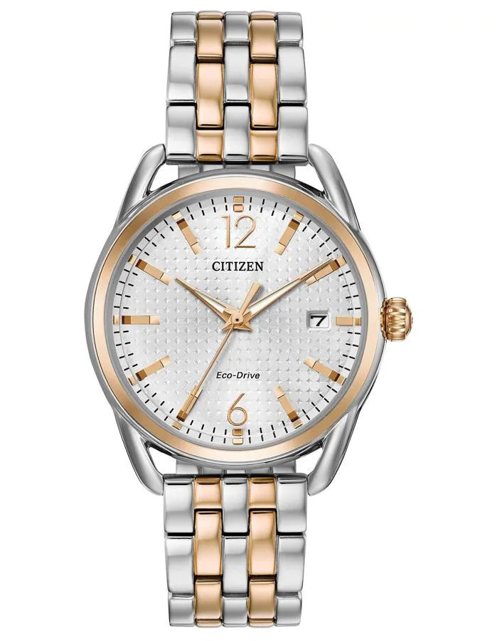 Citizen Ladies DRIVE LTR Watch - Two-Tone - Silver-Tone Dial - Date - Bracelet