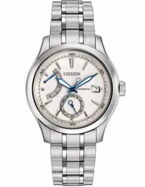 Citizen Mens Signature Grand Classic Automatic - Silver Dial - Power Reserve