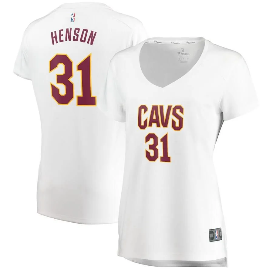 Cleveland Cavaliers John Henson Fanatics Branded Replica Fast Break Player Association Jersey Womens - White | Ireland M8009R9