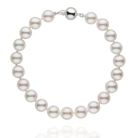 Customization Freshwater Pearl Bracelet Strand WA00059 | Top Lustre with B Surface