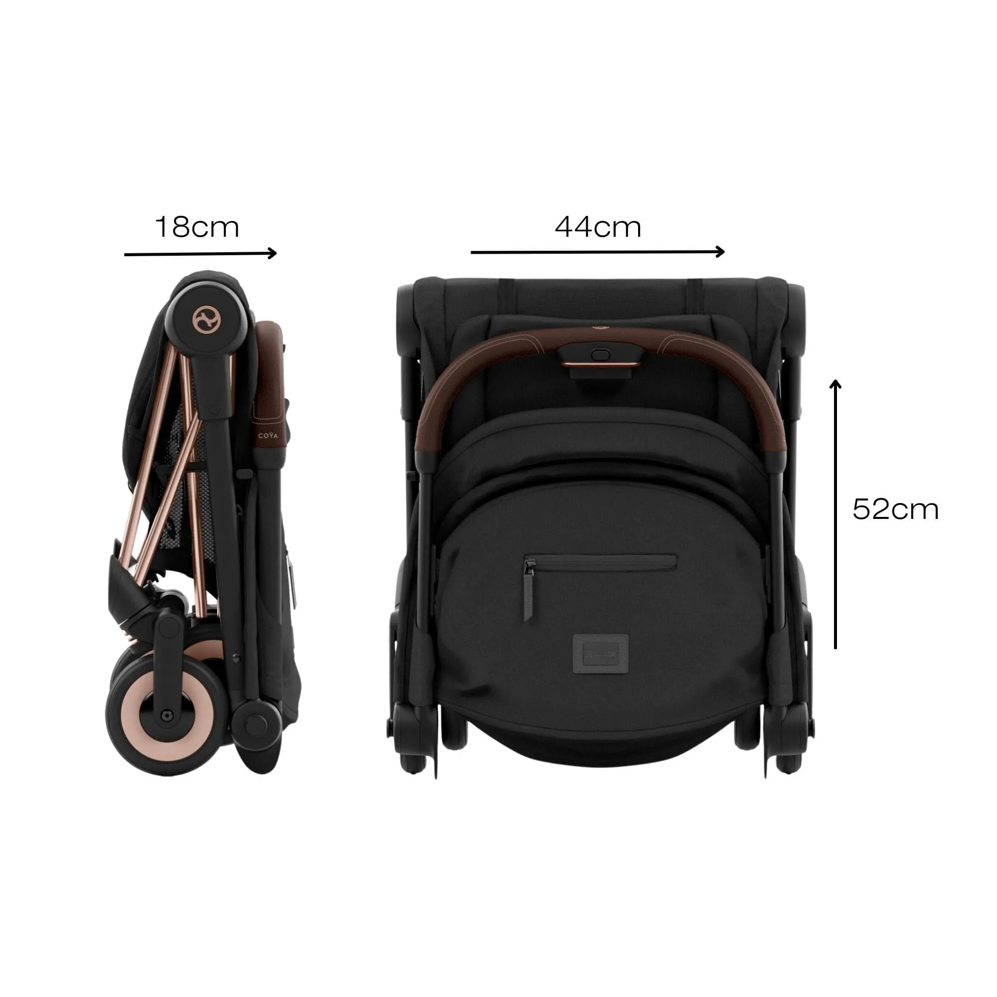 Cybex COYA Stroller - Rose Gold/Peach Pink