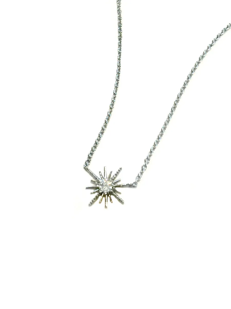 CZ Starburst Necklace