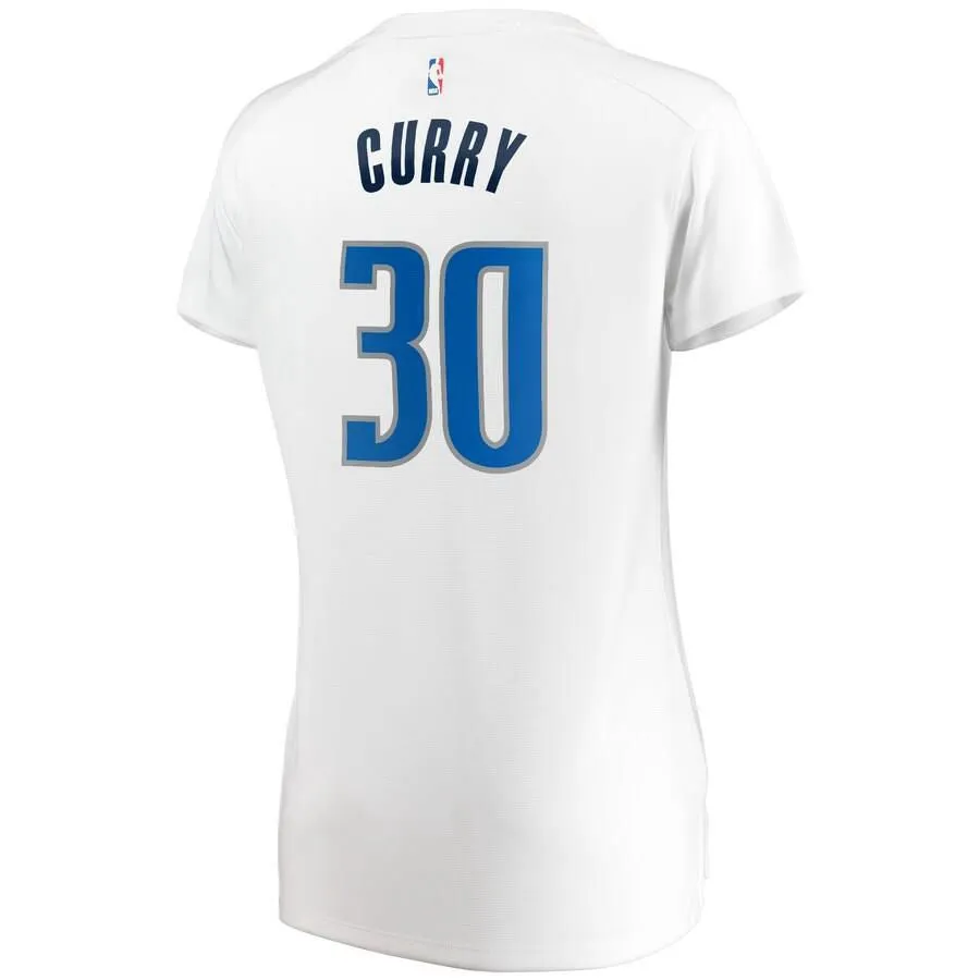 Dallas Mavericks Seth Curry Fanatics Branded Replica Fast Break Player Association Jersey Womens - White | Ireland V2727L1