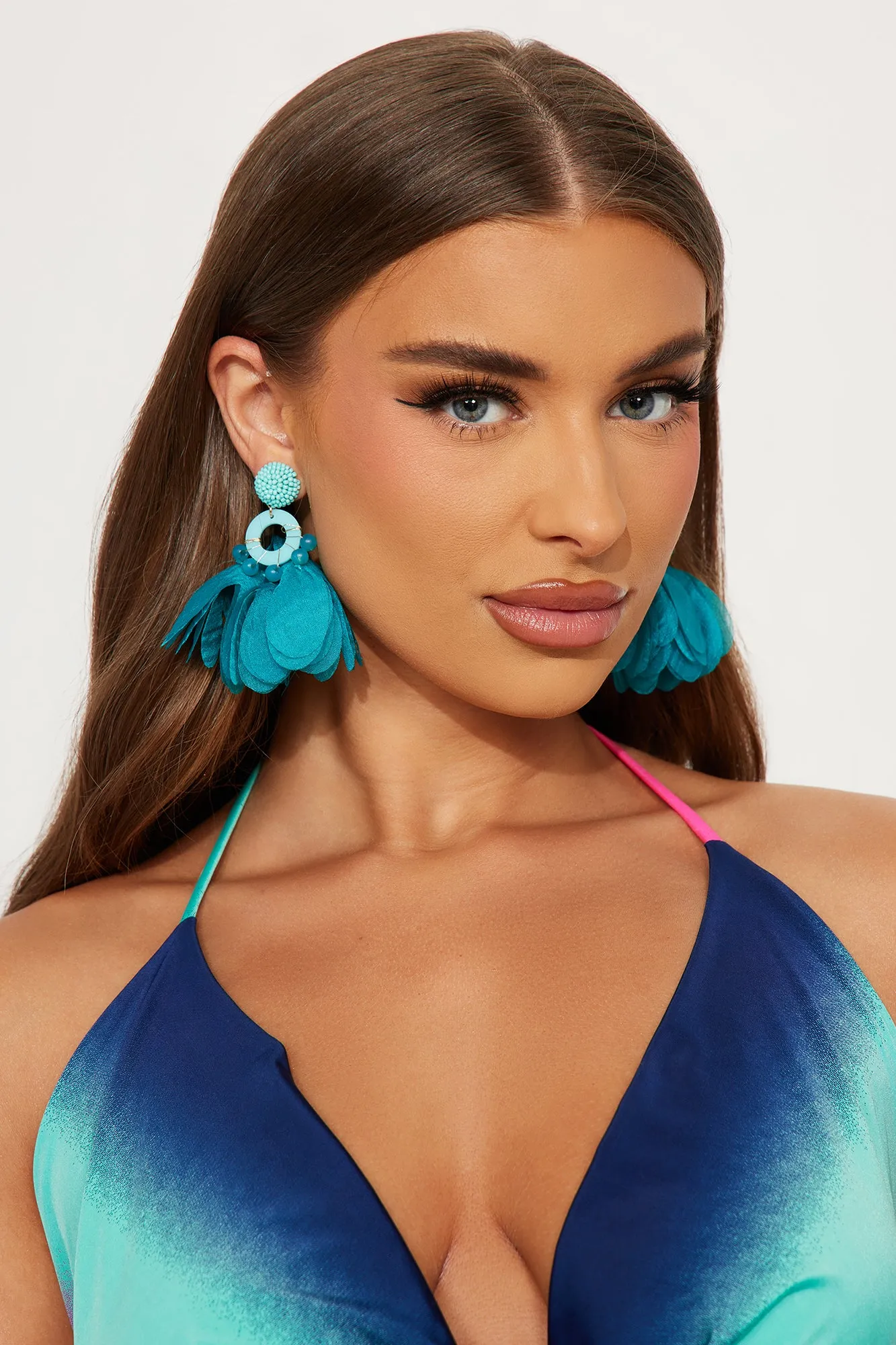 Dancing In The Garden Earrings - Blue