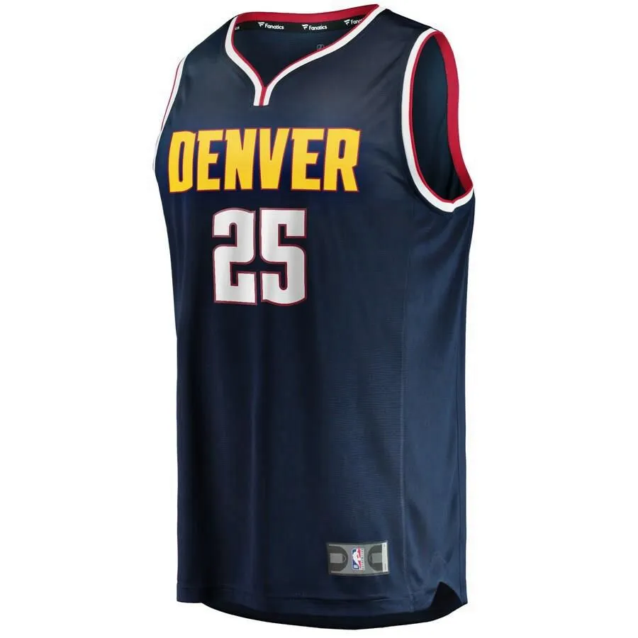 Denver Nuggets Malik Beasley Fanatics Branded Fast Break Player Icon Jersey Kids - Navy | Ireland G1490K9