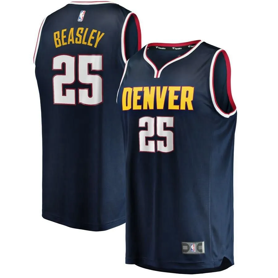 Denver Nuggets Malik Beasley Fanatics Branded Fast Break Player Icon Jersey Kids - Navy | Ireland G1490K9