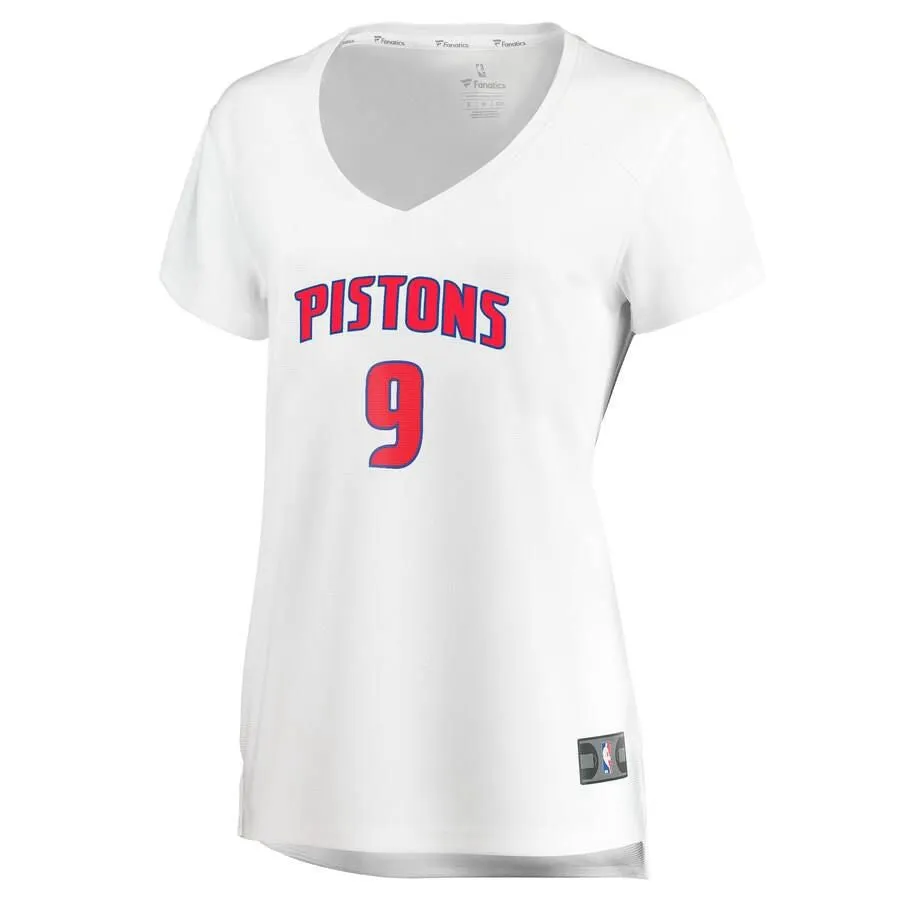 Detroit Pistons Langston Galloway Fanatics Branded Replica Fast Break Player Association Jersey Womens - White | Ireland W8627C4