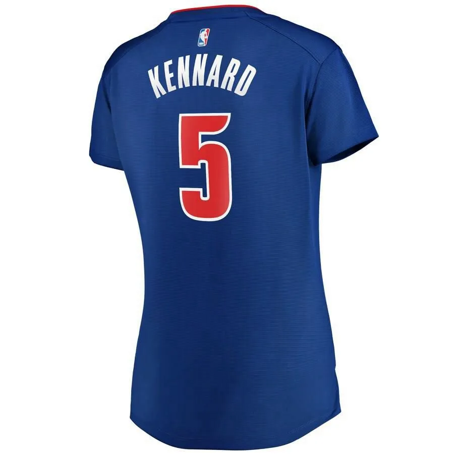 Detroit Pistons Luke Kennard Fanatics Branded Replica Fast Break Player Icon Jersey Womens - Blue | Ireland J4224B0