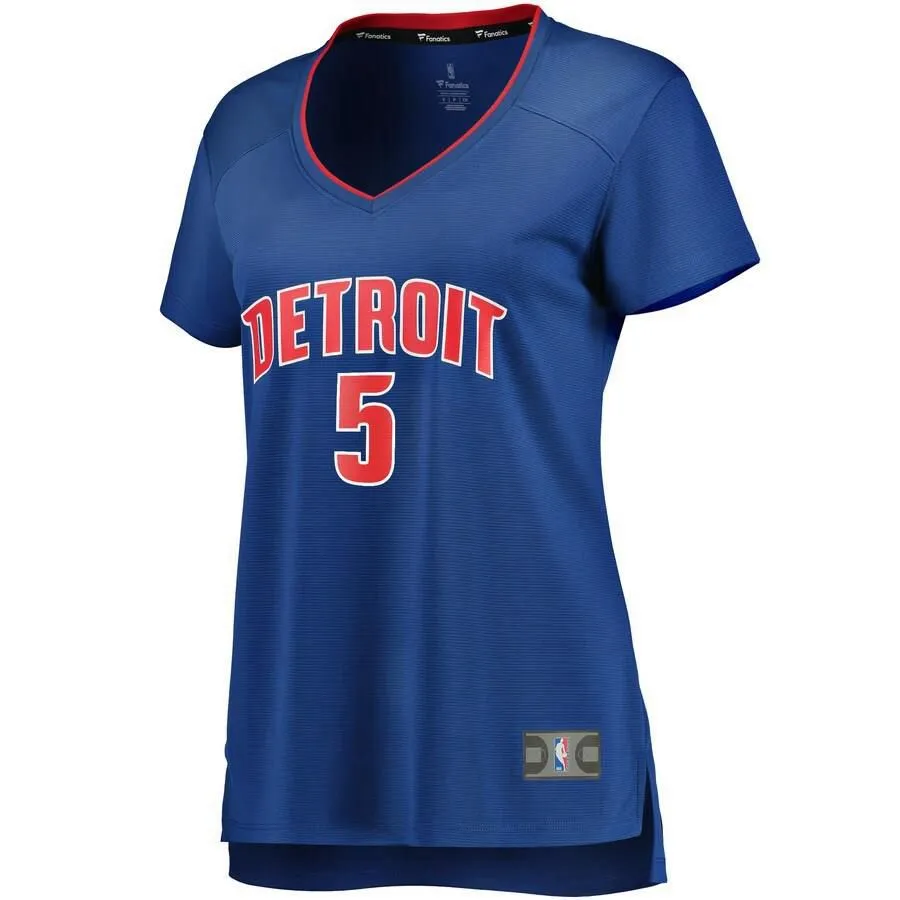 Detroit Pistons Luke Kennard Fanatics Branded Replica Fast Break Player Icon Jersey Womens - Blue | Ireland J4224B0