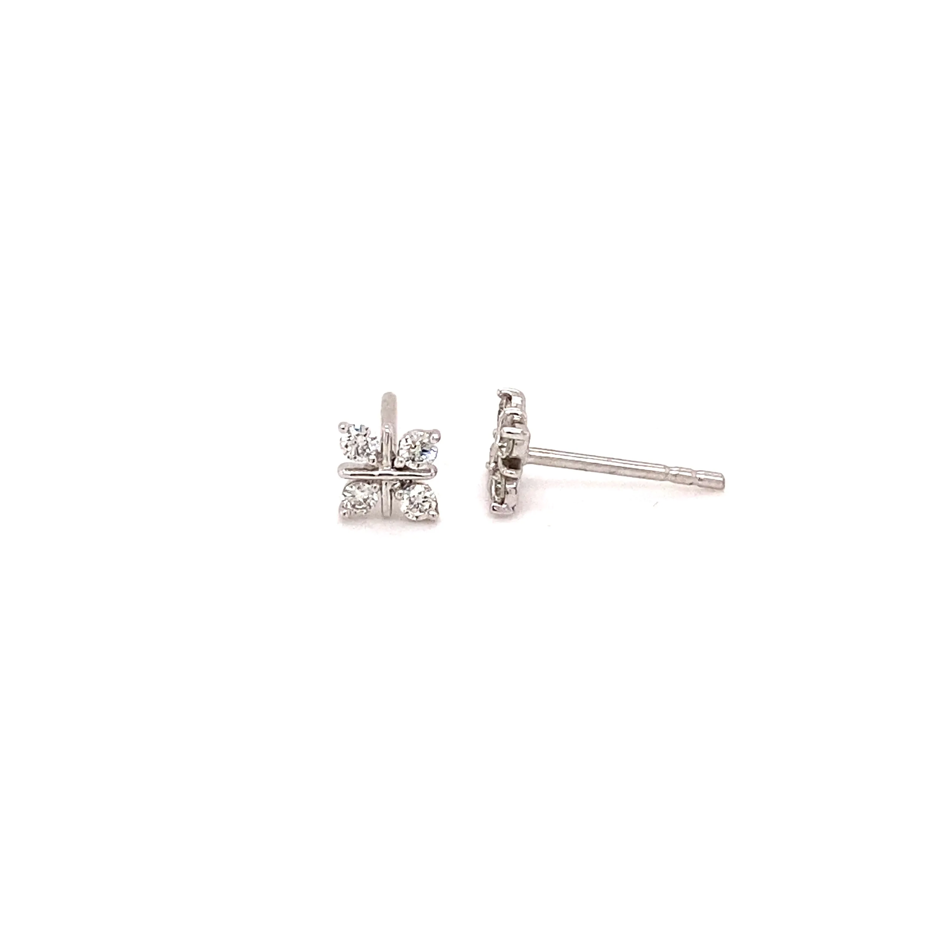 Diamond 4-Stone Earrings