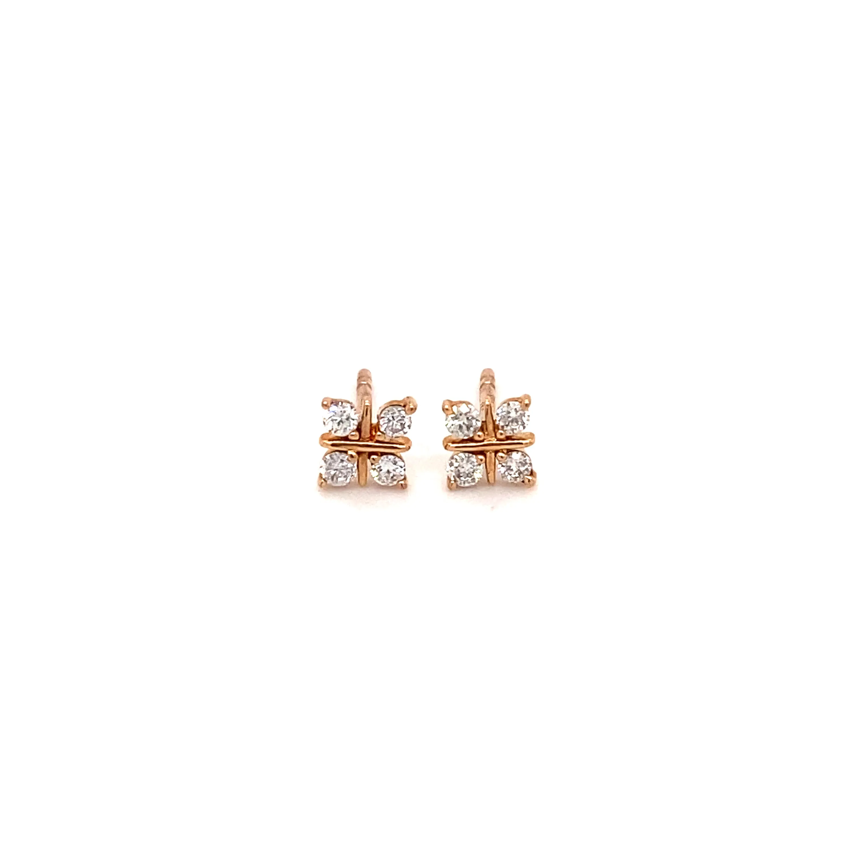 Diamond 4-Stone Earrings