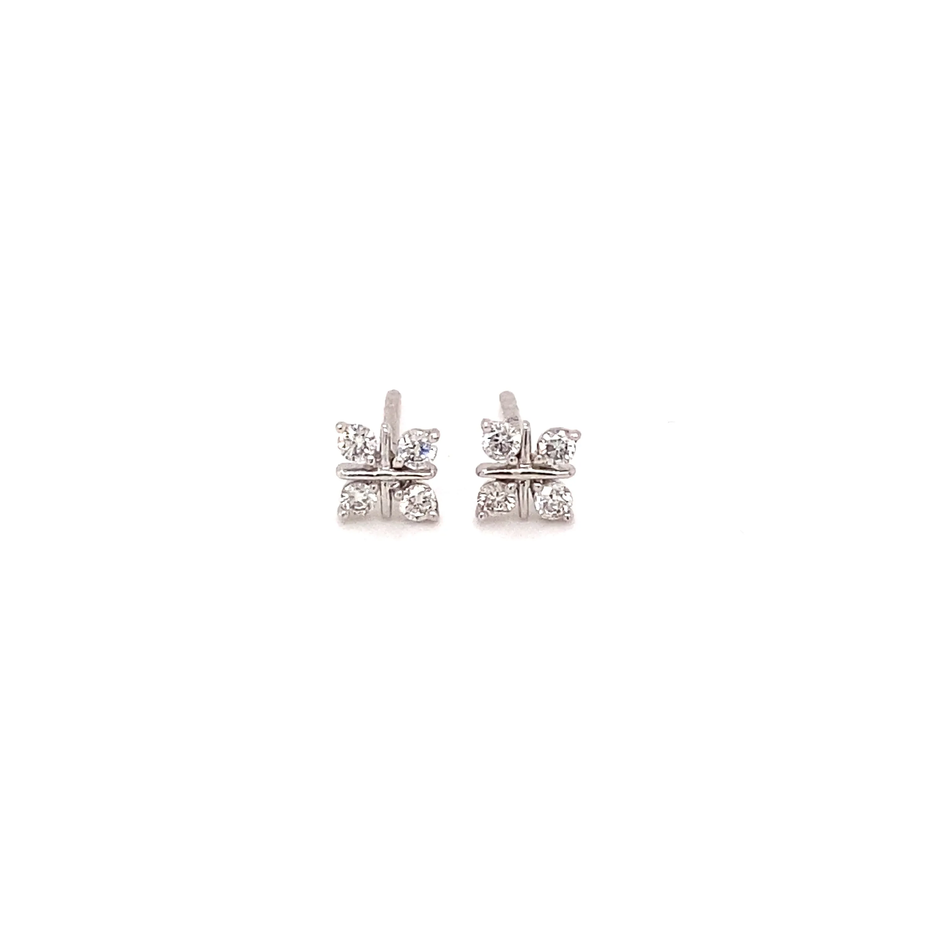 Diamond 4-Stone Earrings