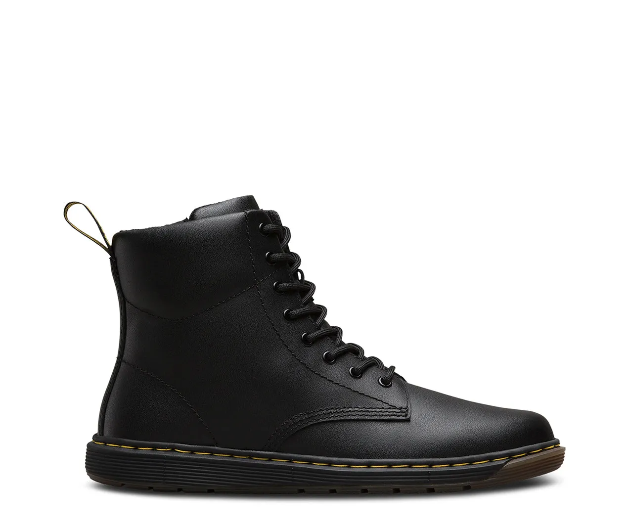 Dr Martens - Kid's Black Malky Leather