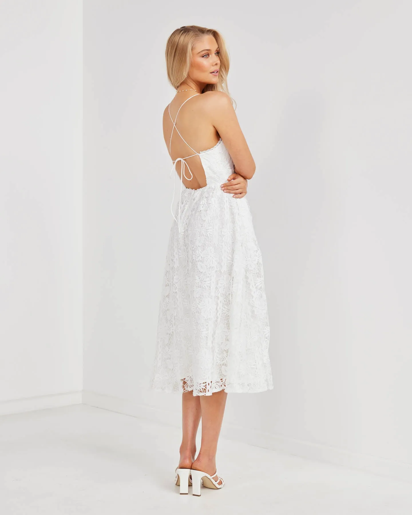 Ember Dress-White