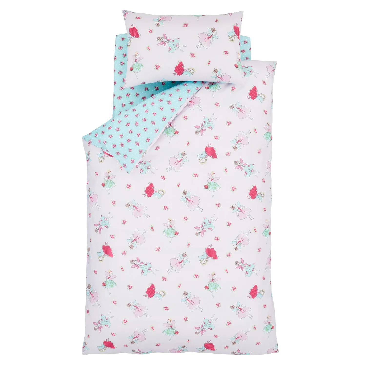 Fairies Duvet Cover Set - Pink