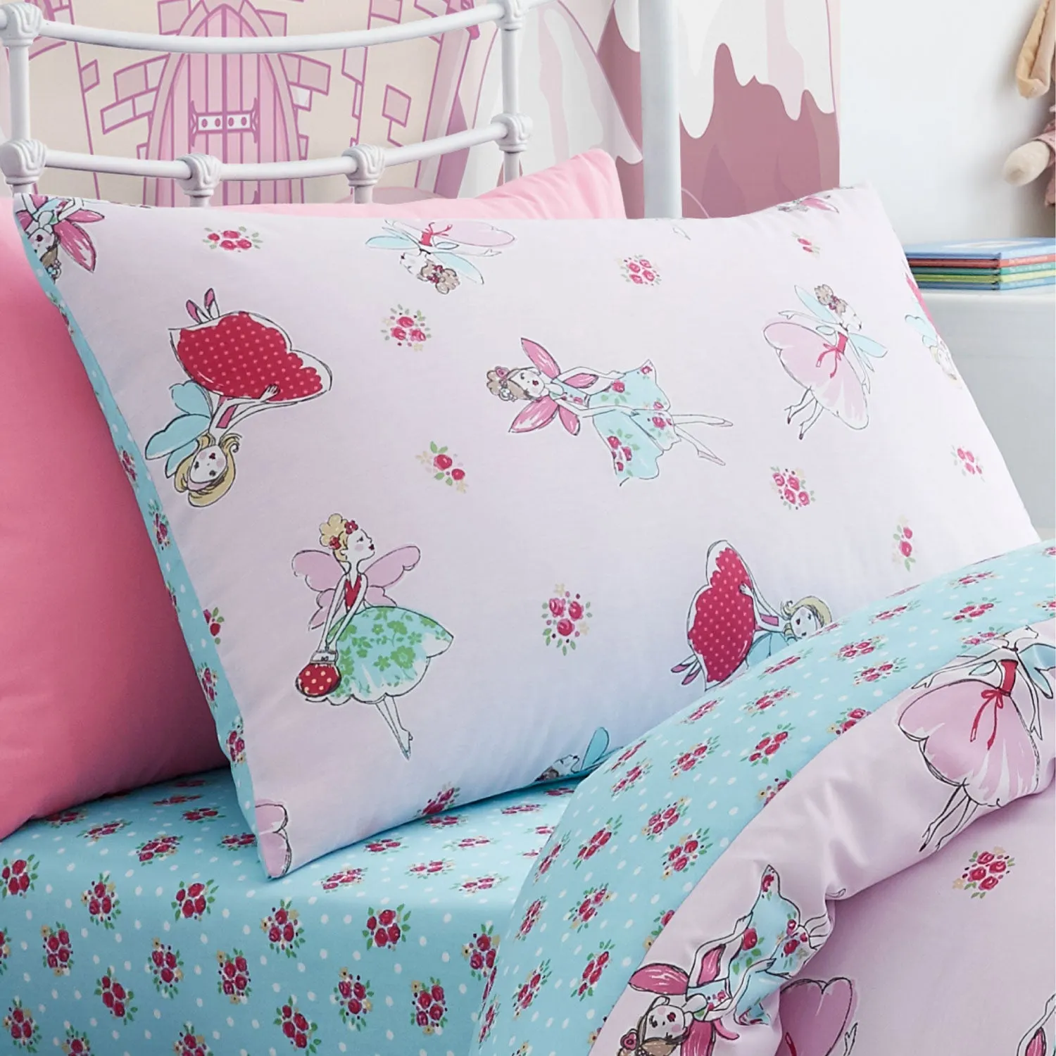 Fairies Duvet Cover Set - Pink