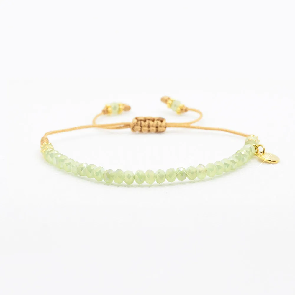 Friendship Candy Green Crystal Bracelet