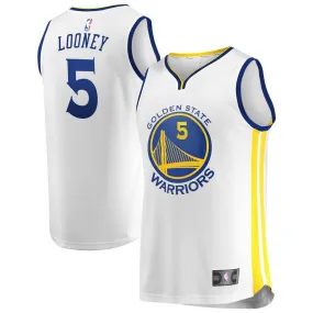 Golden State Warriors Kevon Looney Fanatics Branded Replica Fast Break Player Association Jersey Kids - White | Ireland H2091W4